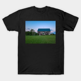 Chicken Coop in Field at Sunrise Photography V1 T-Shirt